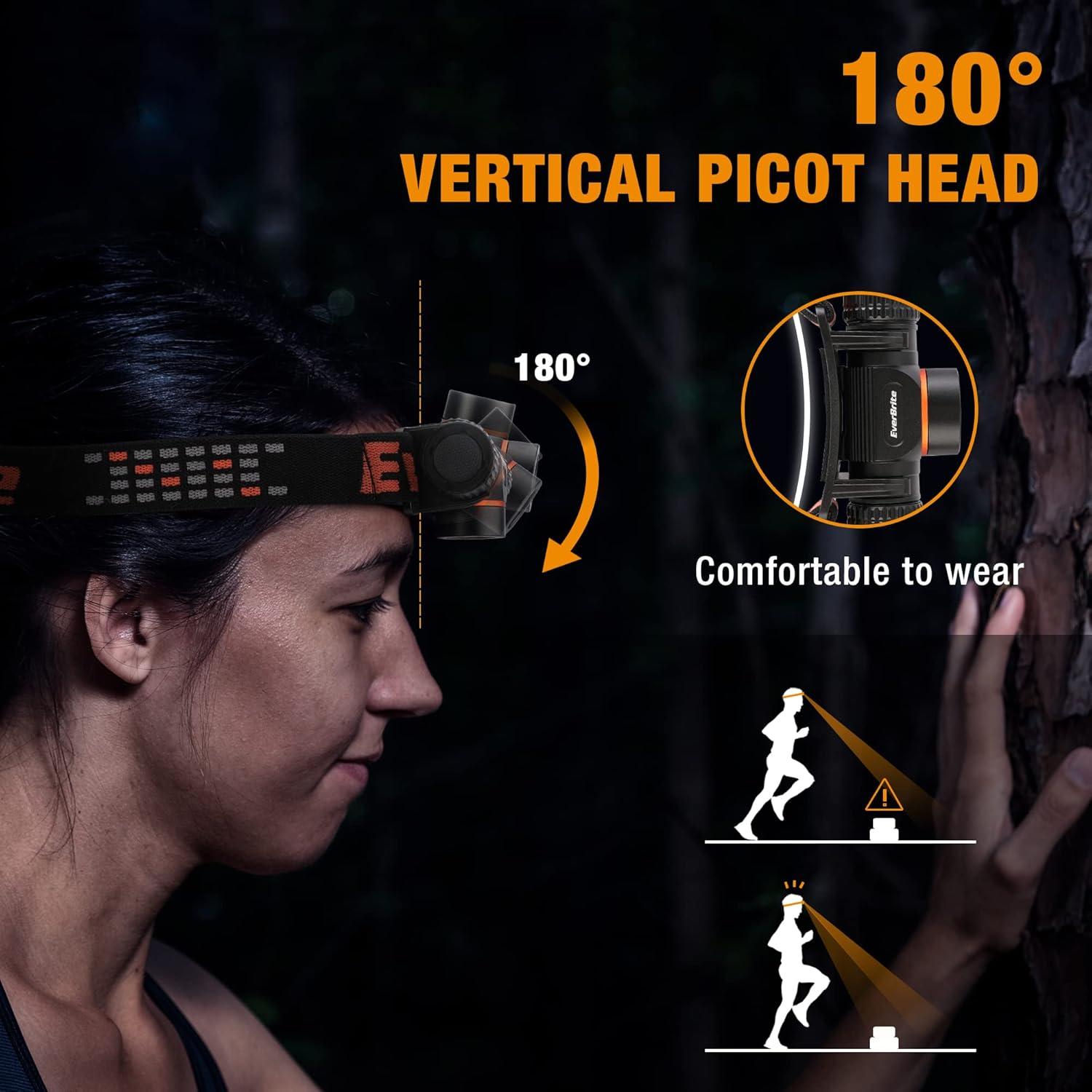 Linterna de Camping y Frontal LED EverBrite 1000 Lúmenes