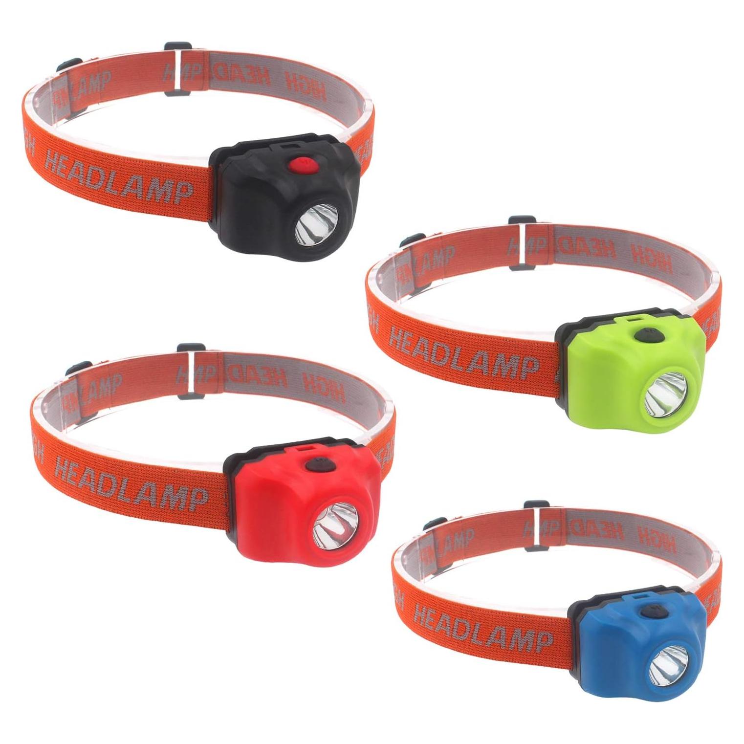 Paquete de 4 Linternas Frontales LED Ploarnovo 5W Impermeables