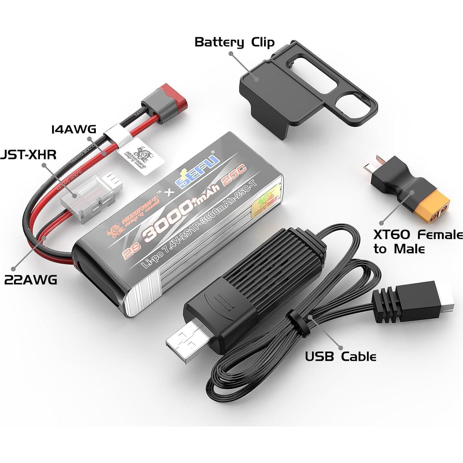 Coche RC Citroen C3 WRC 1/14 Sin Escobillas 38 mph (61 km/h)