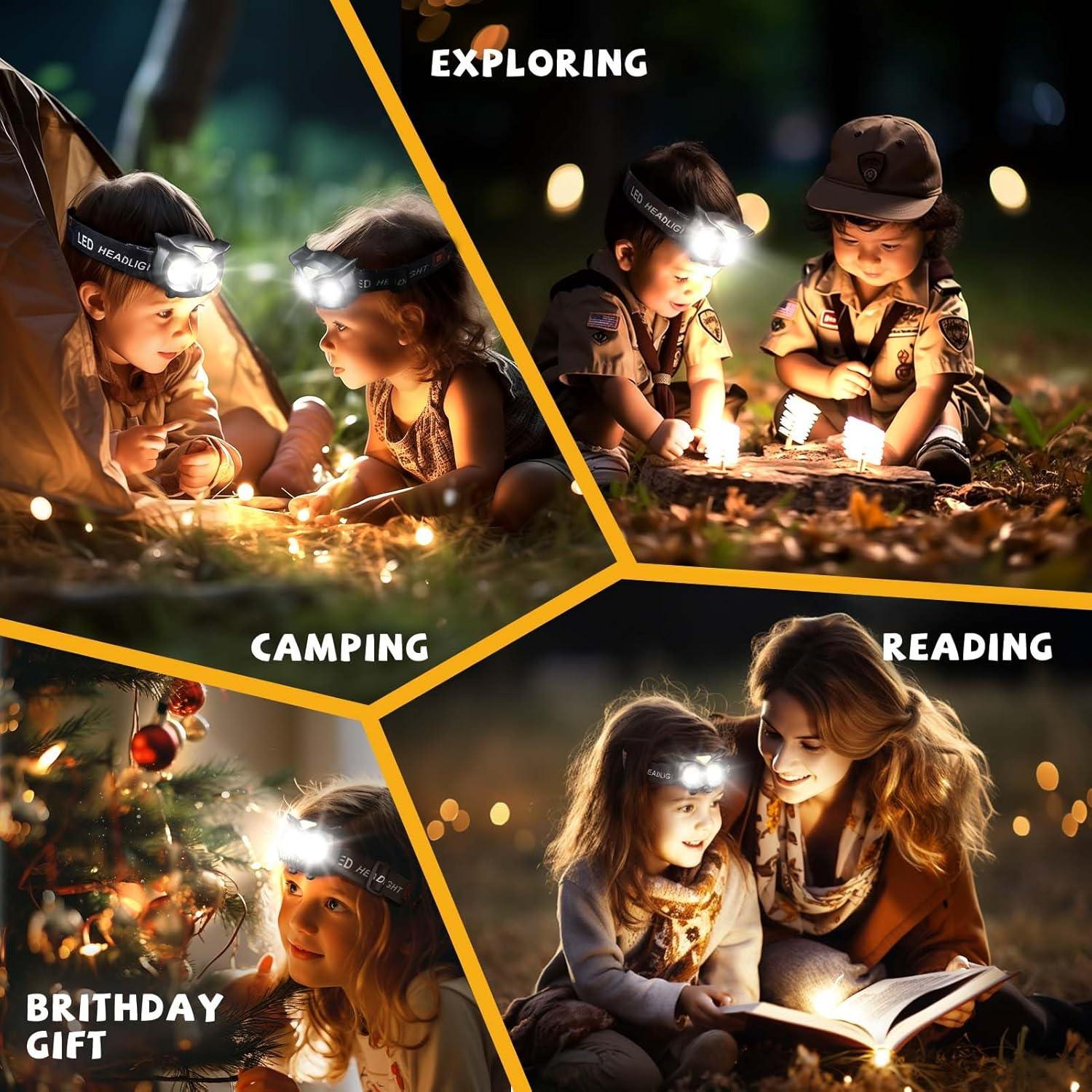 Linterna Frontal LED ZDliteUSA, 4 Modos, Ligera y Resistente