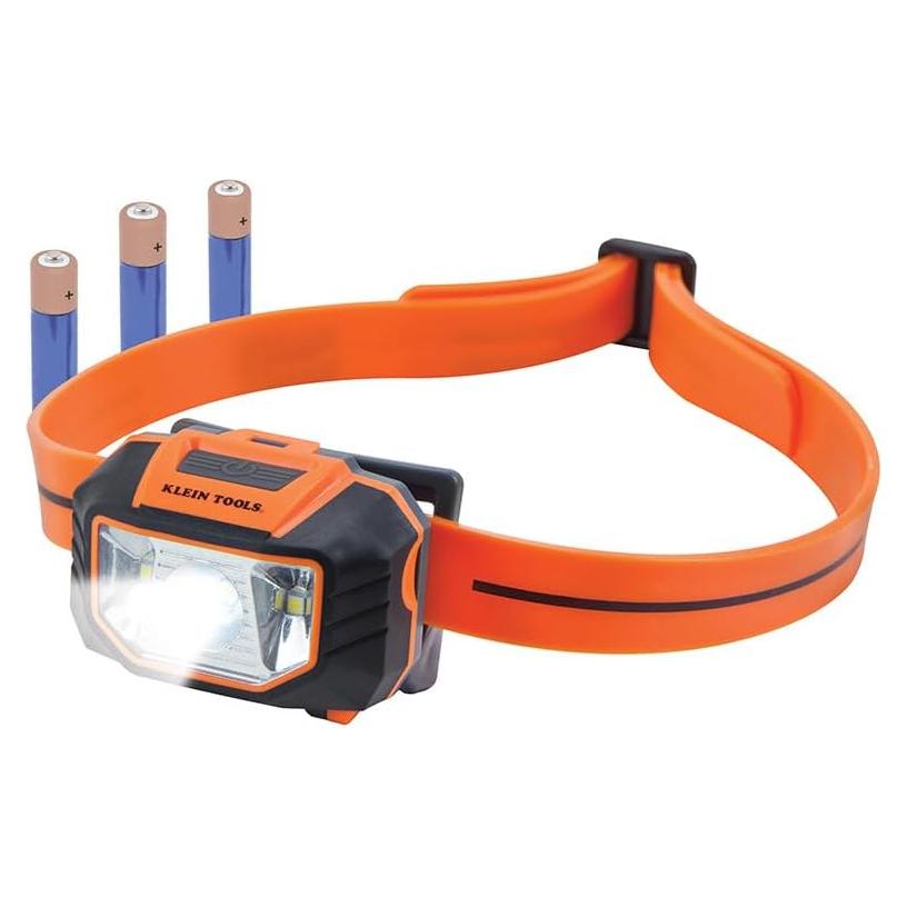 56220 LED Light, Hard Hat Headlamp, Flood and Spot Light Tilts 45 Degrees, Anti-Slip Strap, for Work and Outdoor Hiking, Camping