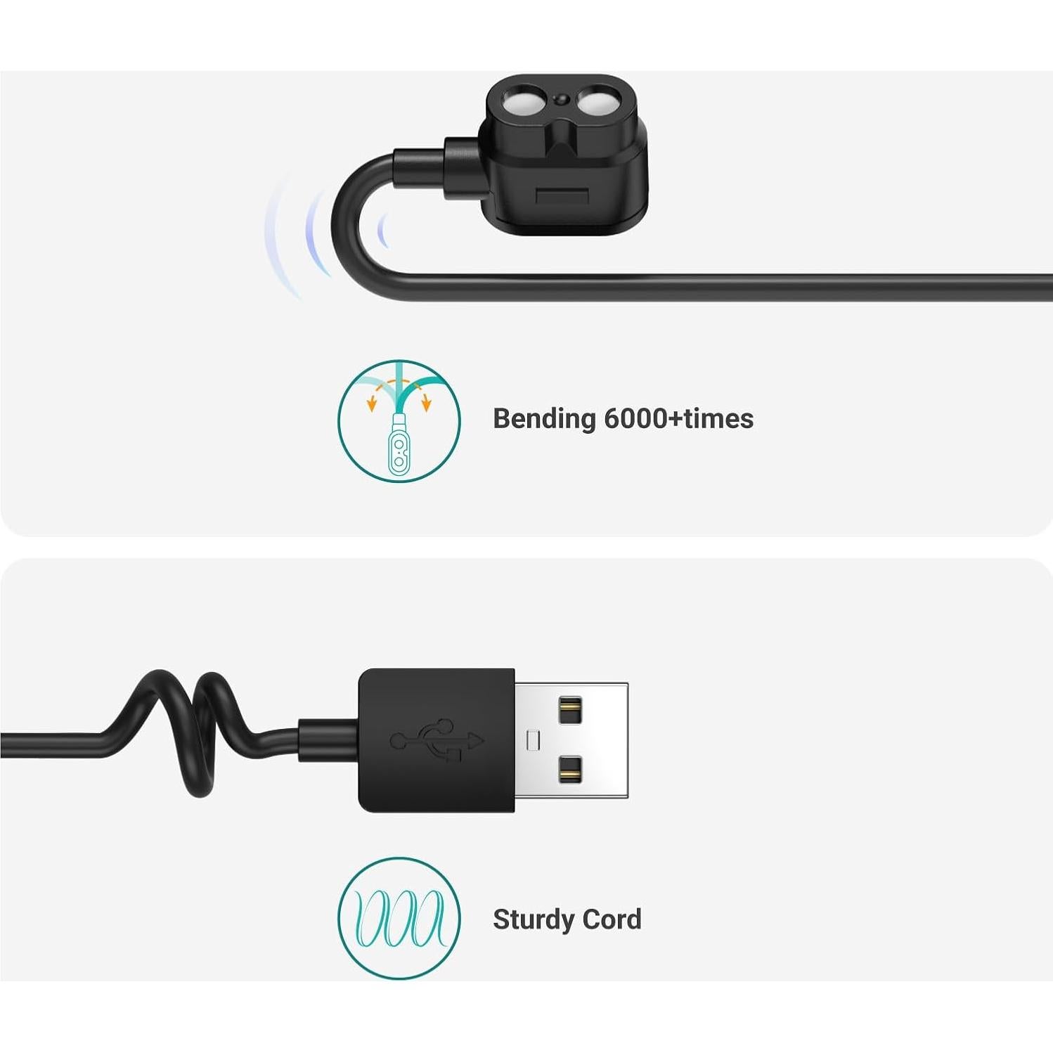 Cable de Carga Magnético TUSITA 1.2M para Linternas LEDLENSER