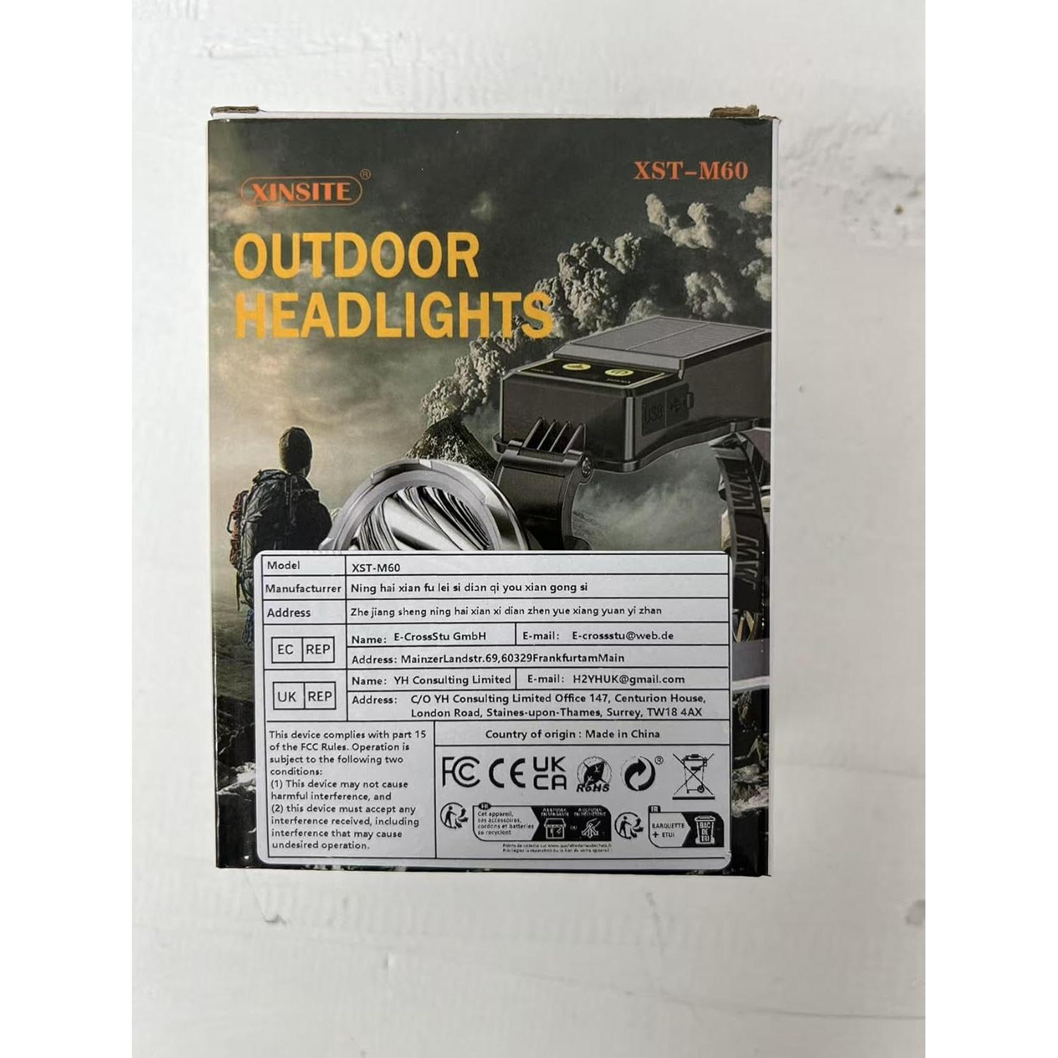 Linterna Frontal LED Recargable BlueYu XST-M60 5000 Lúmenes