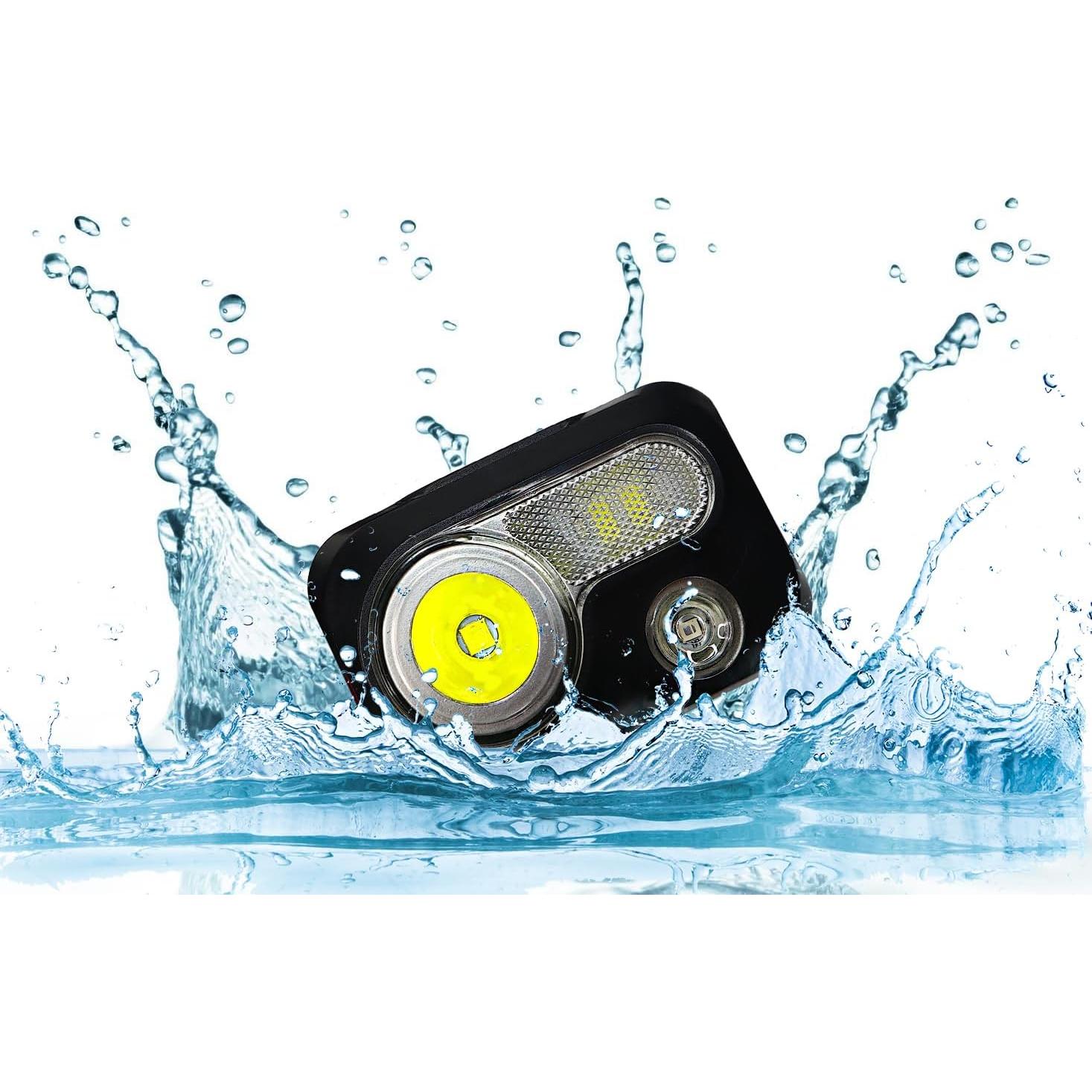 BLITZU LED Headlamp Flashlight for Adults & Kids, Rechargeable, Waterproof Head Lamp with White & Red Light, Comfortable Headband, Perfect for Running, Camping, Hiking, Emergency Repair, Black