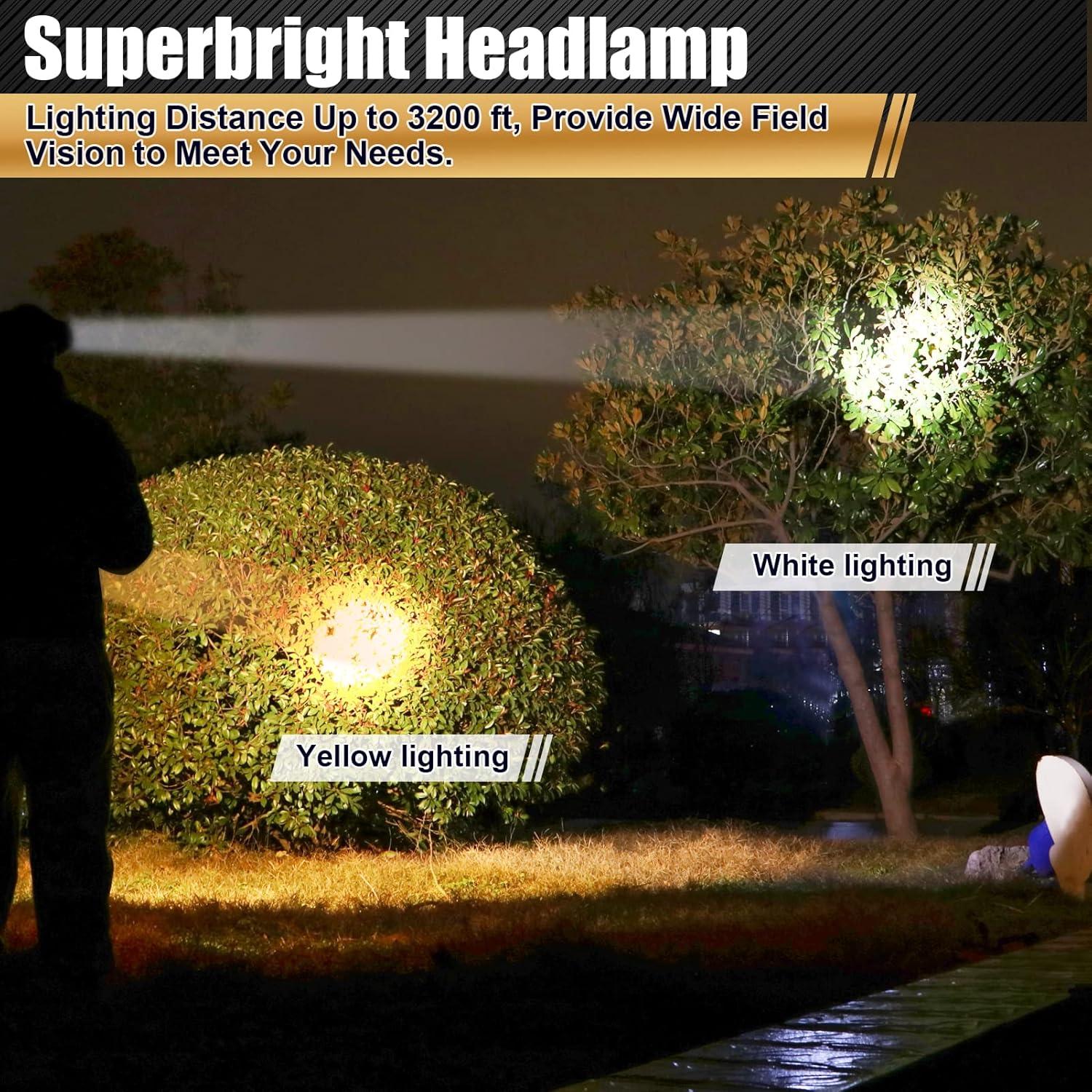 Linterna Frontal Recargable Hunting Friends LED 8401 IP4