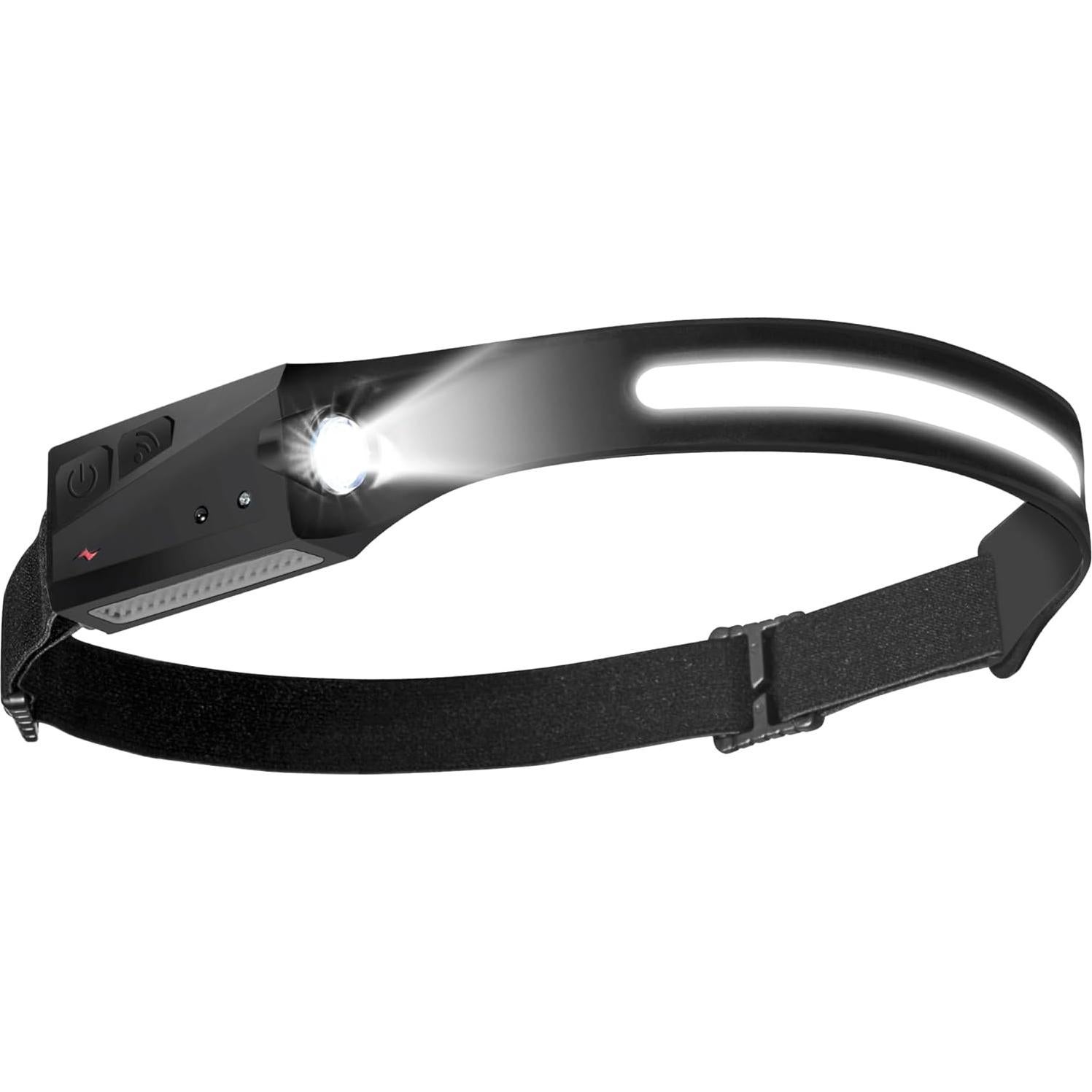 Linterna Frontal Recargable Ontel 260 Lúmenes 5 Modos USB