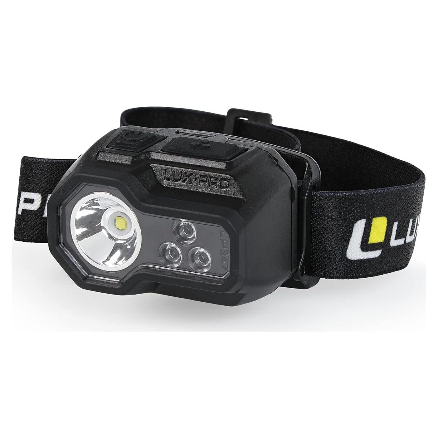 Linterna Frontal LUXPRO LP347V2 LED 450 Lúmenes Resistente IPX4