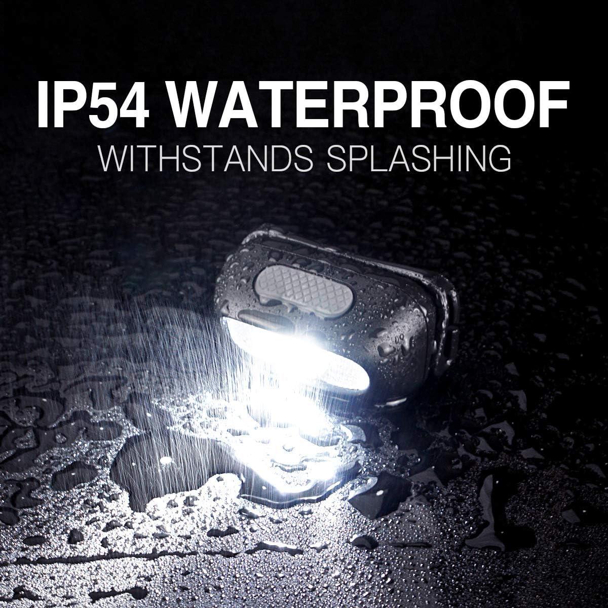 Linterna Frontal Recargable COSMOING 500 Lúmenes 5 Modos IP54