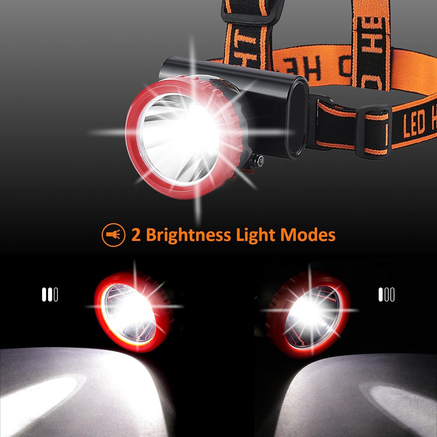 Linterna Frontal Recargable BOMARTE 3W IPX8 350 Lúmenes