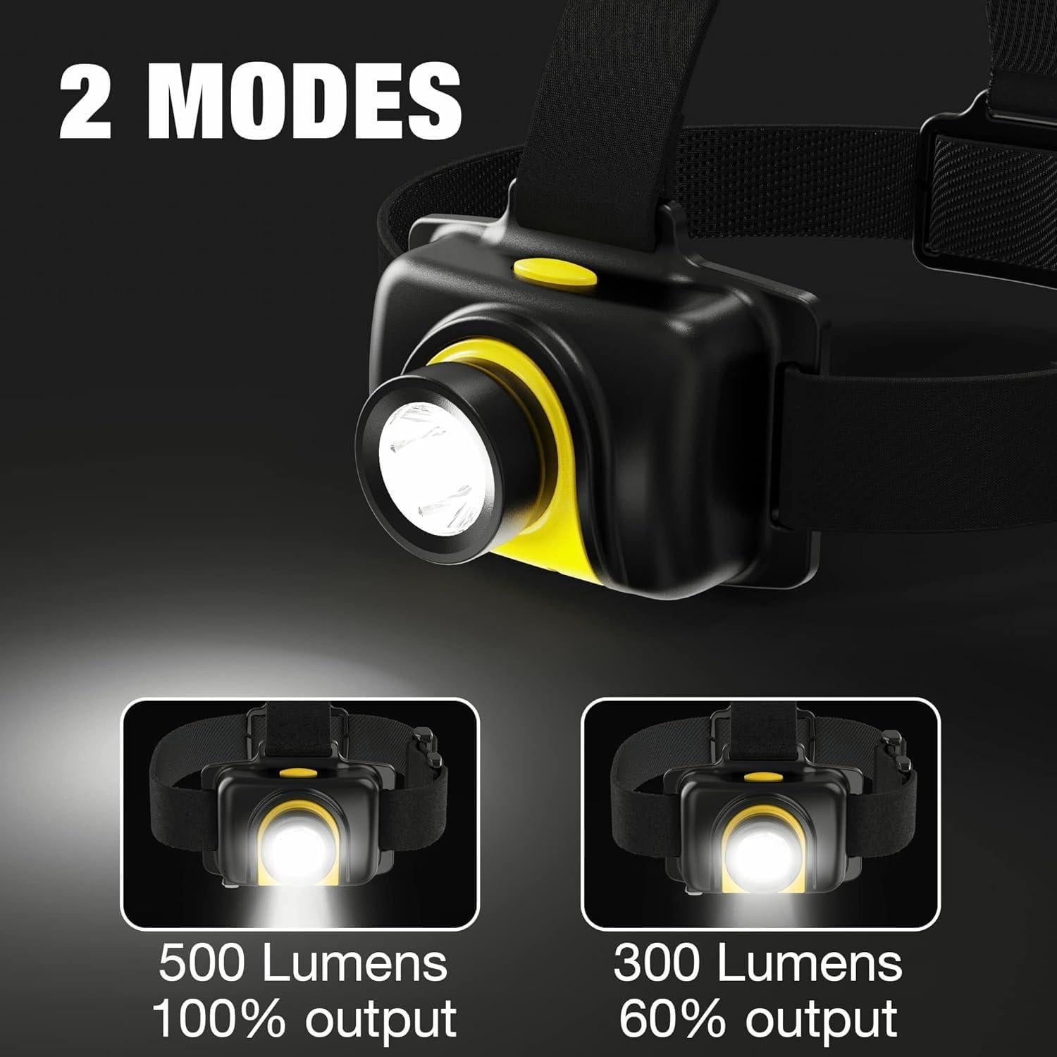 Linterna Frontal Recargable Skywoods L5210C 500 Lúmenes