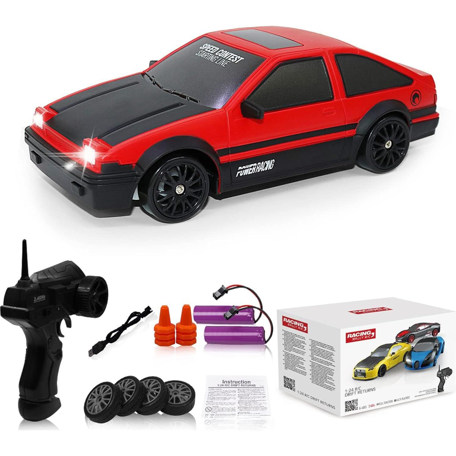 Coche RC Drift 1:24 y 1:16 4WD 15KM/H y 30KM/H LED