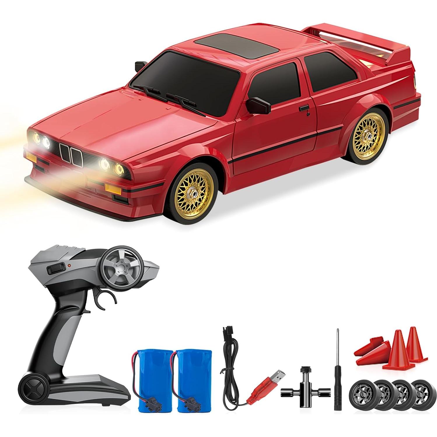 Coche RC Drift 1:24 y 1:16 4WD 15KM/H y 30KM/H LED