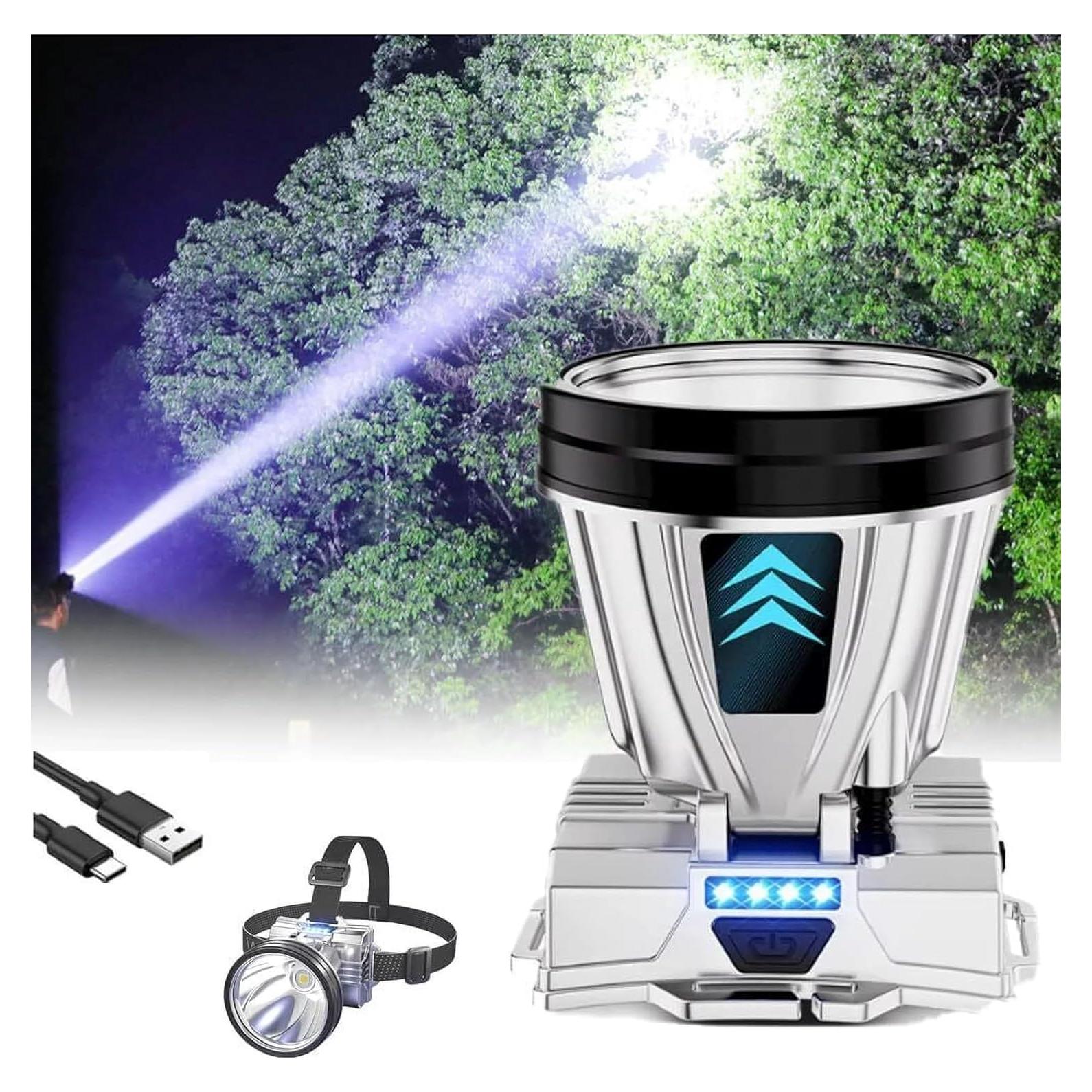 Linterna Frontal LED Recargable PINSAI 5W Impermeable