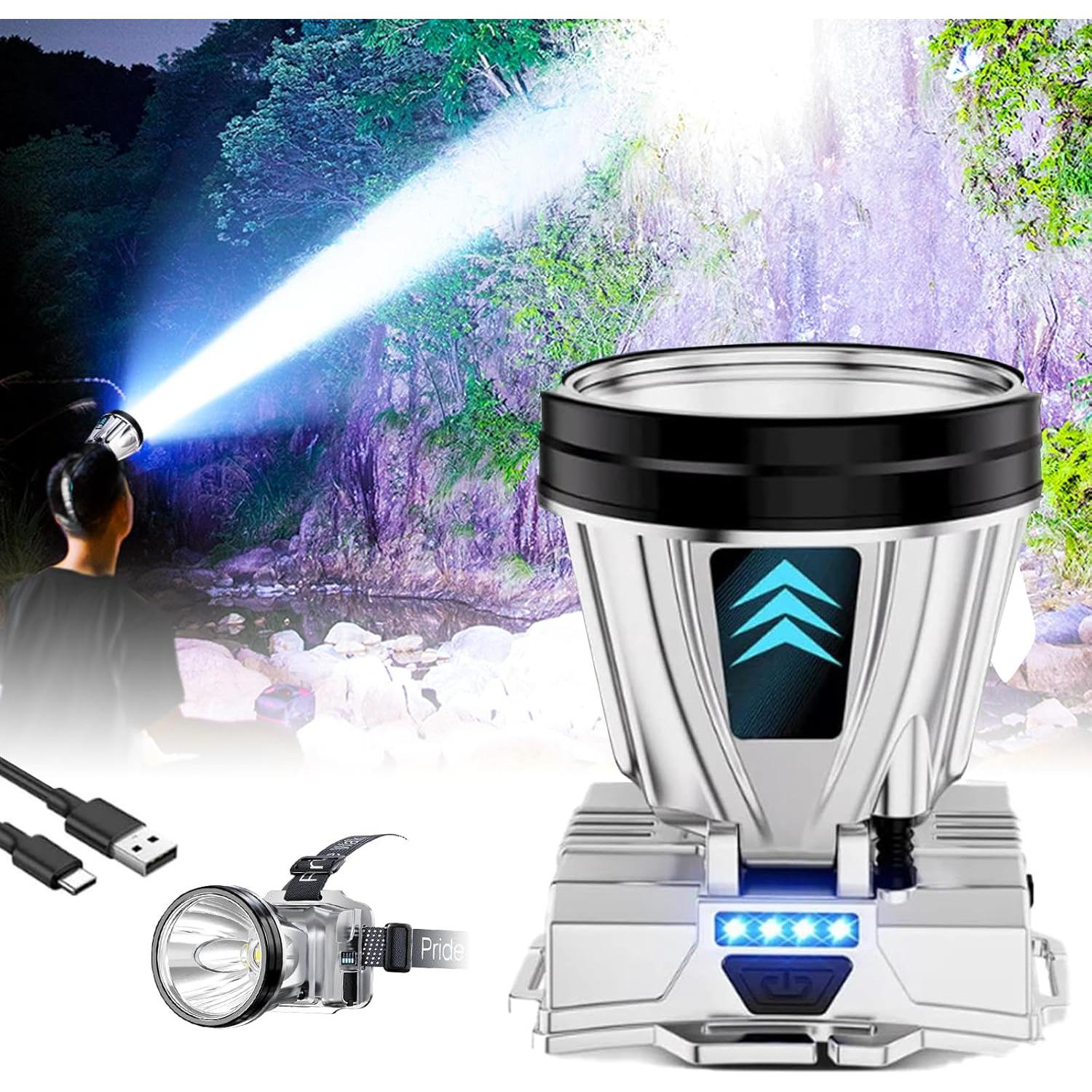 Linterna Frontal LED Recargable PINSAI 5W Impermeable