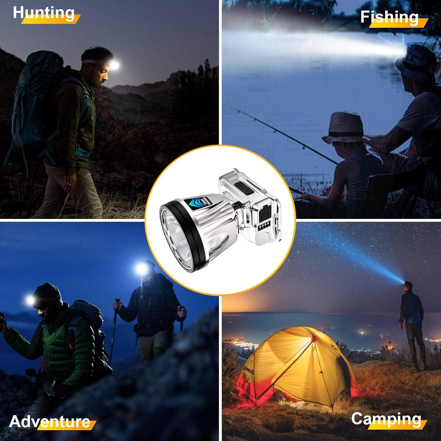 Linterna Frontal LED Recargable PINSAI 5W Impermeable