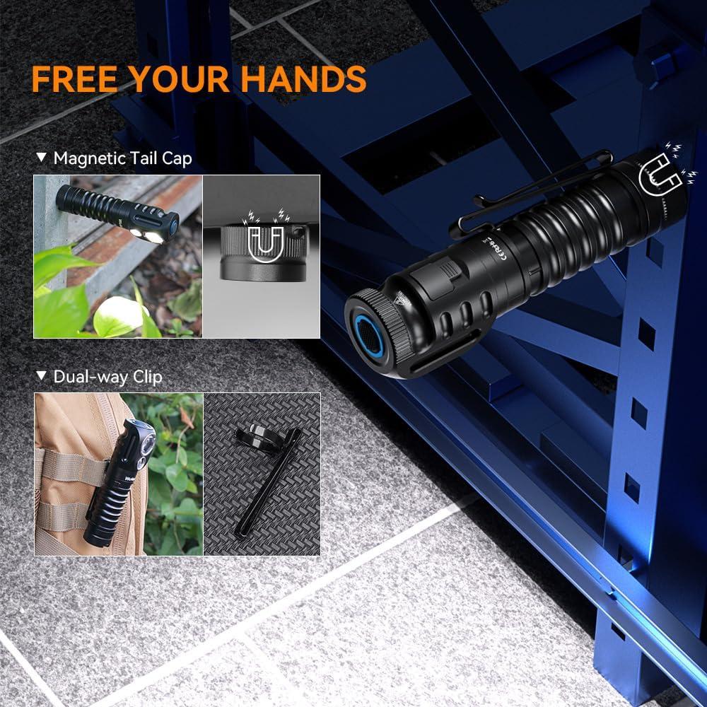 Linterna Frontal Recargable Wurkkos HD20 2000 Lúmenes IP68