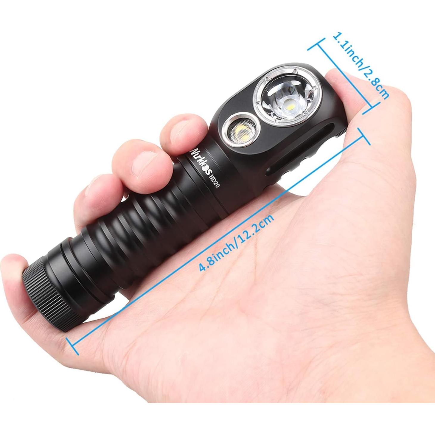 Linterna Frontal Recargable Wurkkos HD20 2000 Lúmenes IP68