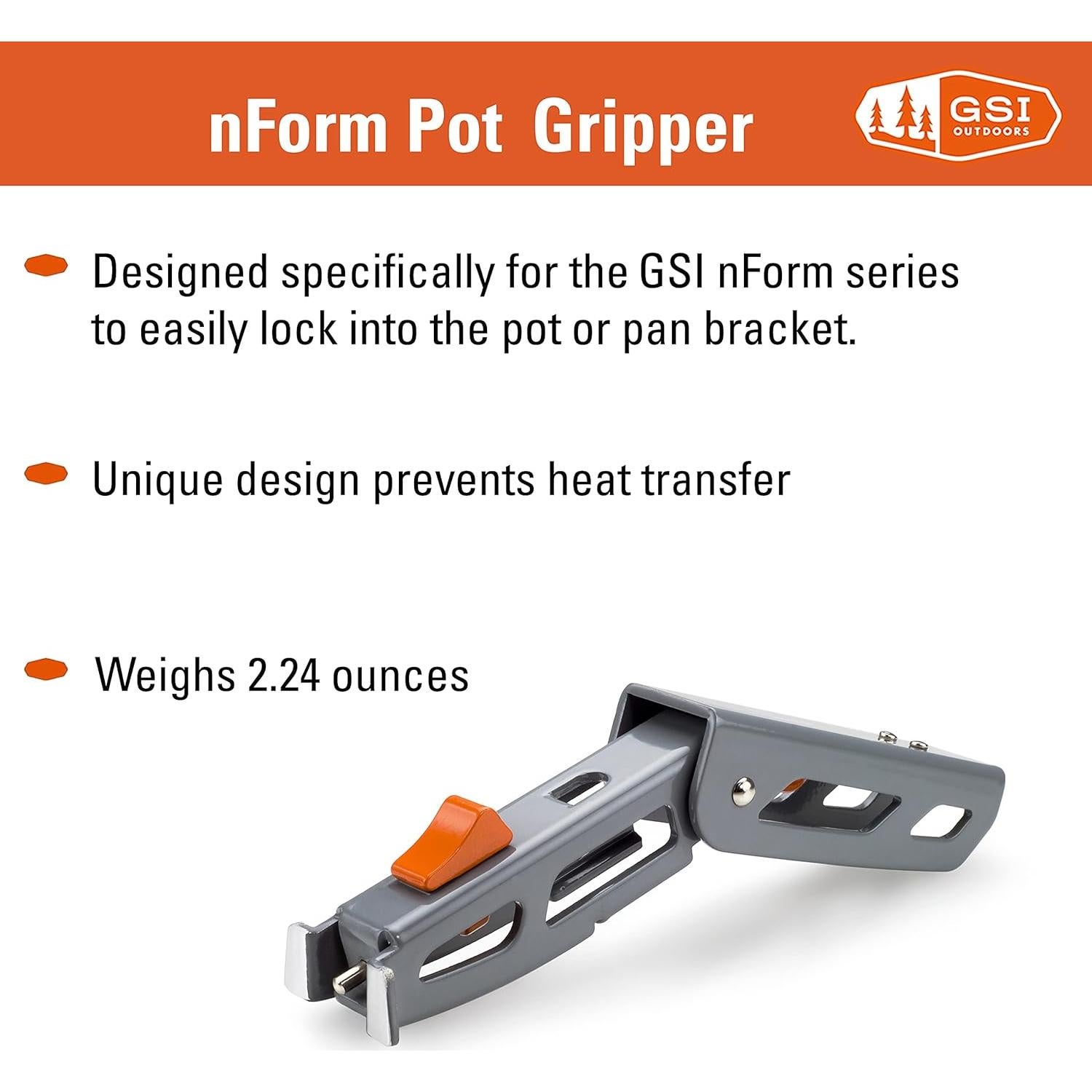 Agarre Plegable para Olla GSI Outdoors nForm Pot Gripper
