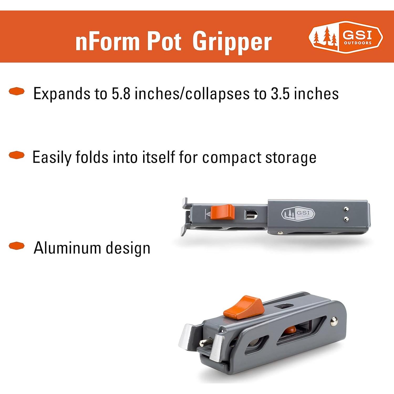 Agarre Plegable para Olla GSI Outdoors nForm Pot Gripper