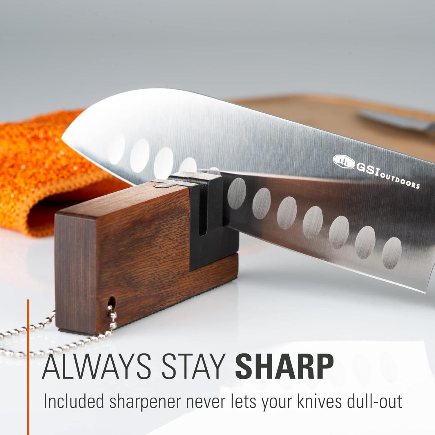 Juego de Cuchillos de Camping GSI Outdoors Rakau 3 Piezas