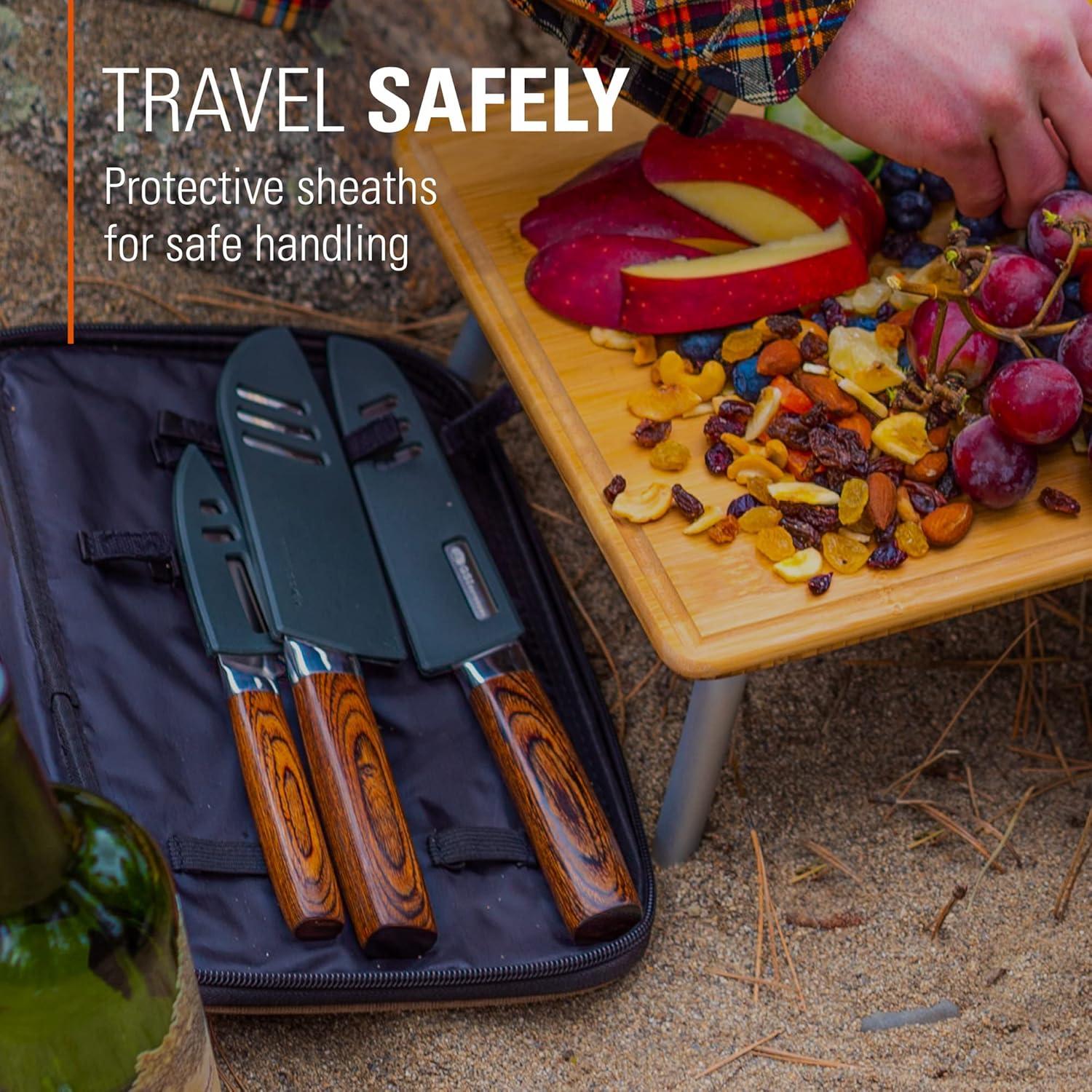 Juego de Cuchillos de Camping GSI Outdoors Rakau 3 Piezas