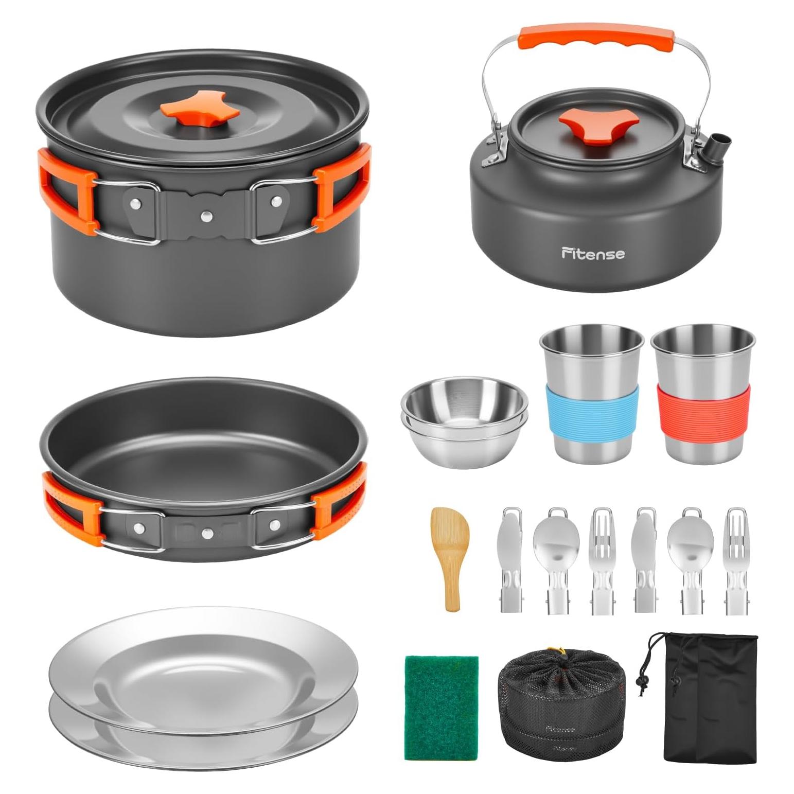 Juego de Utensilios de Cocina para Camping Fitense 22 Piezas