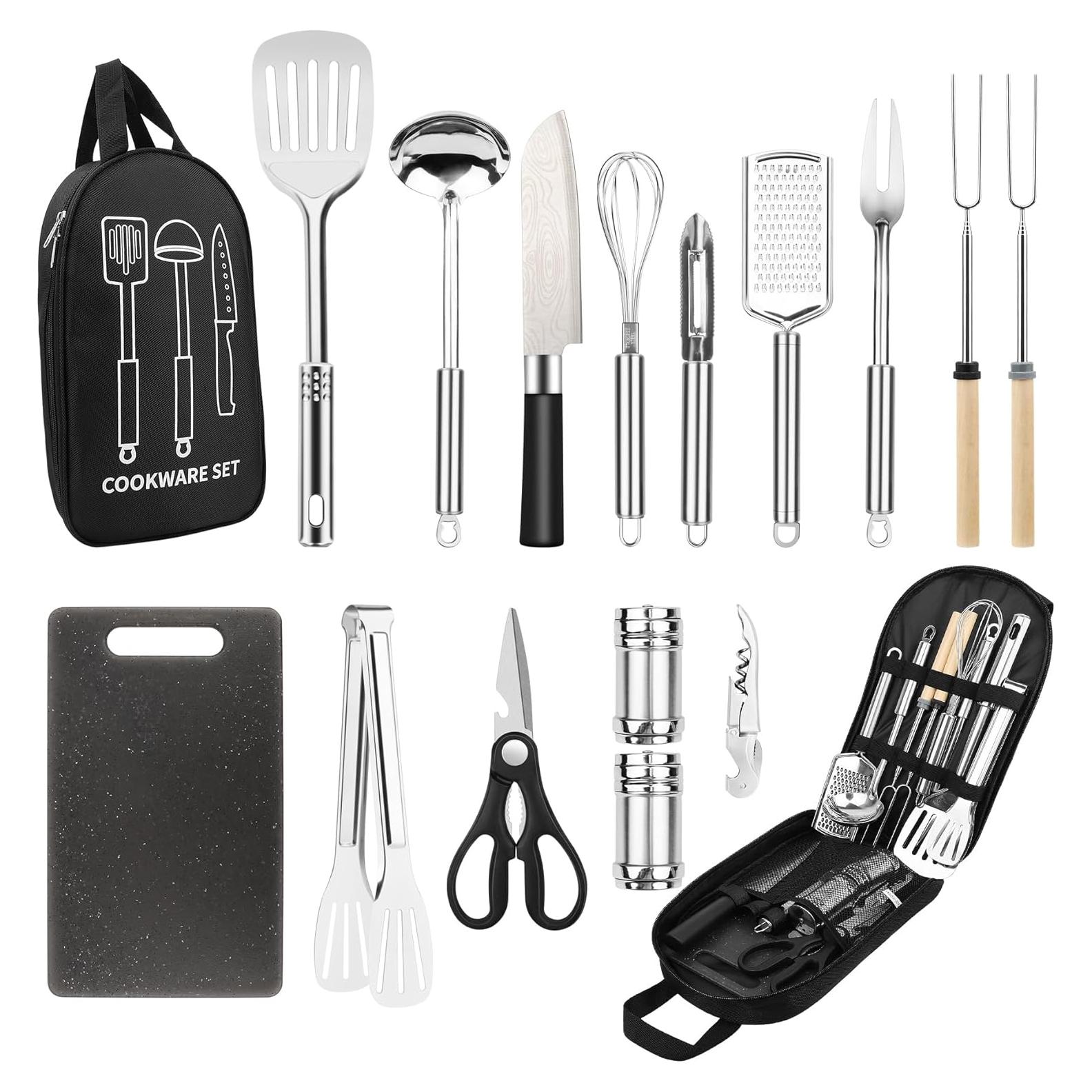 Juego de Utensilios de Cocina para Camping Nineigh 16 Piezas