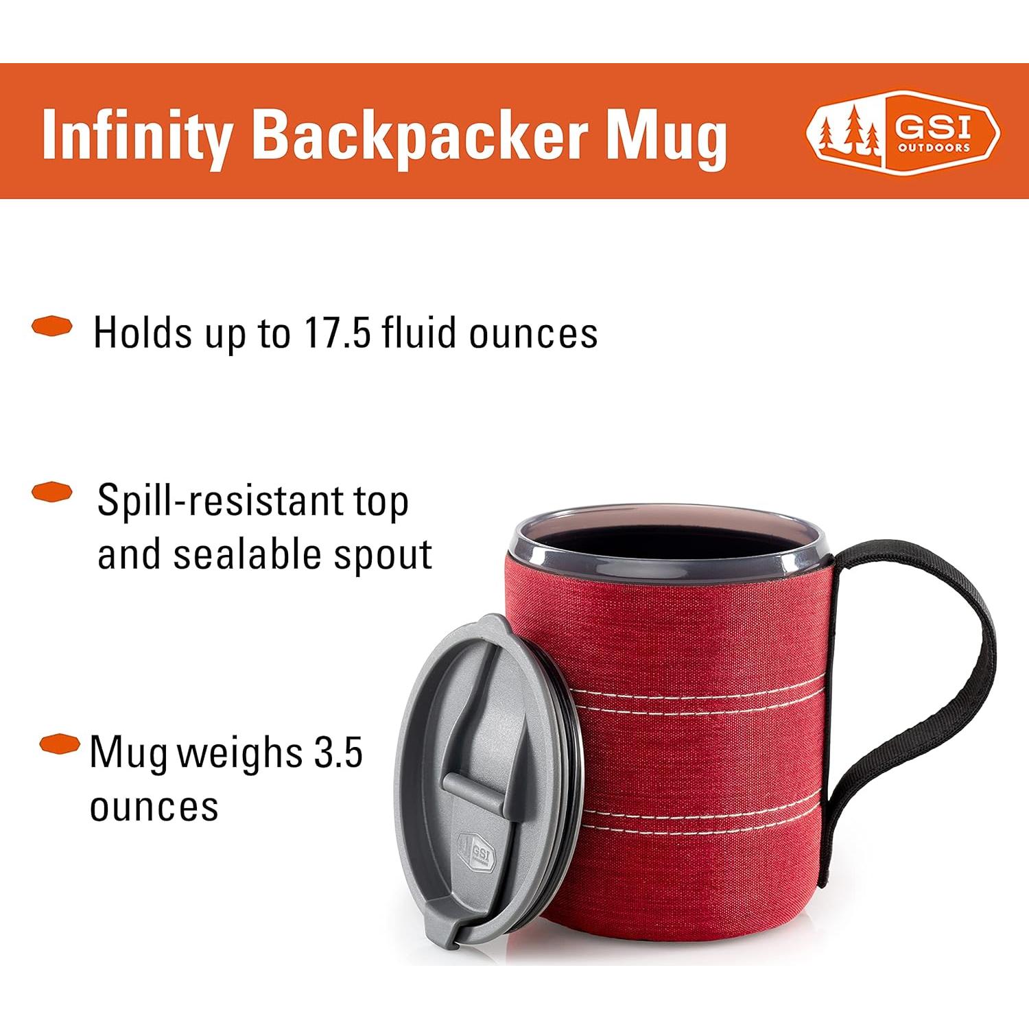 Taza de Mochilero Infinity GSI Outdoors 517ml Roja