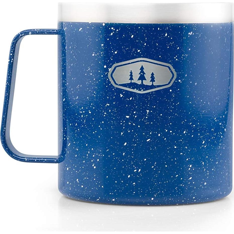 Taza de Campamento GSI Outdoors Glacier 450 ml Esmalte Azul