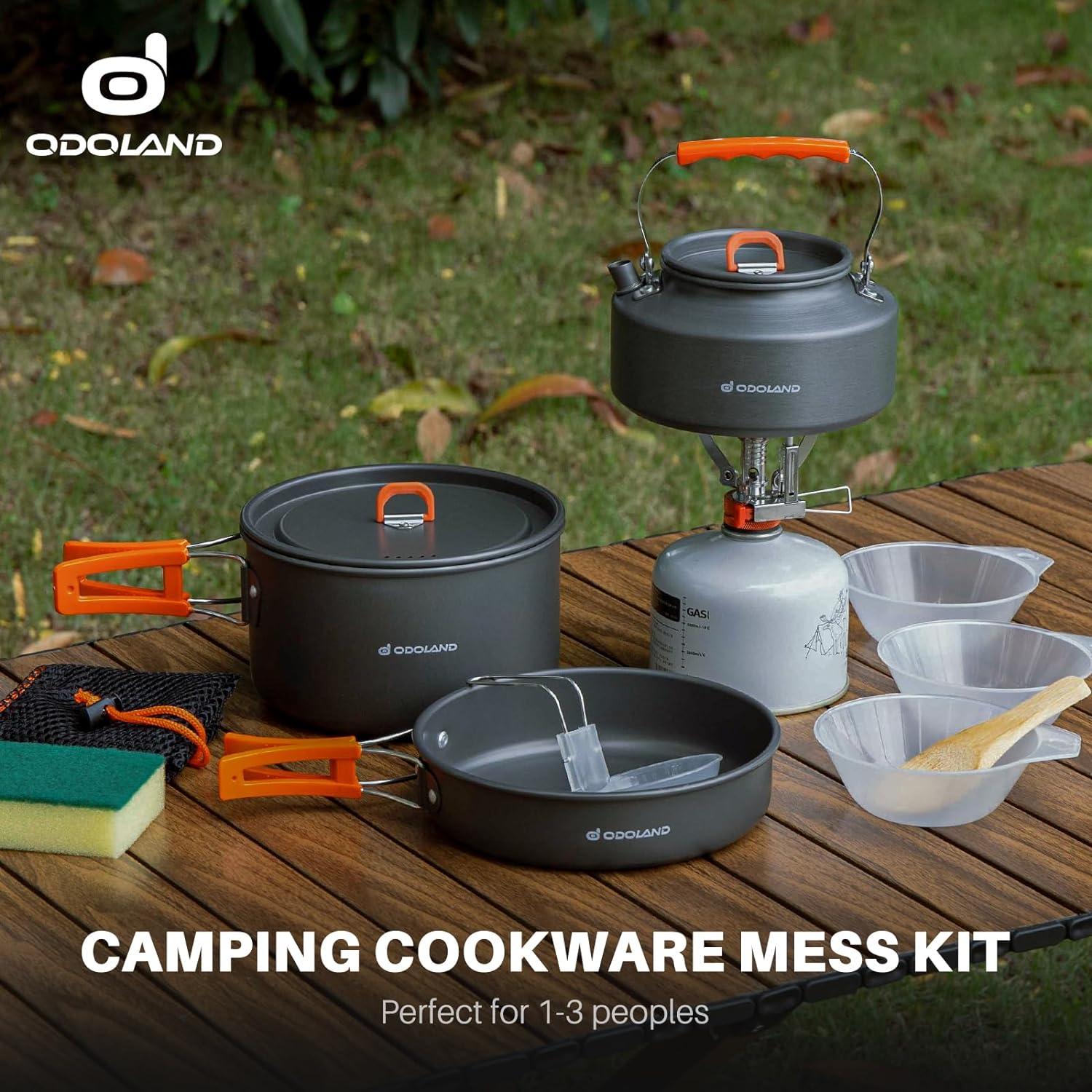 Set de Utensilios de Cocina para Camping Odoland 10 Piezas