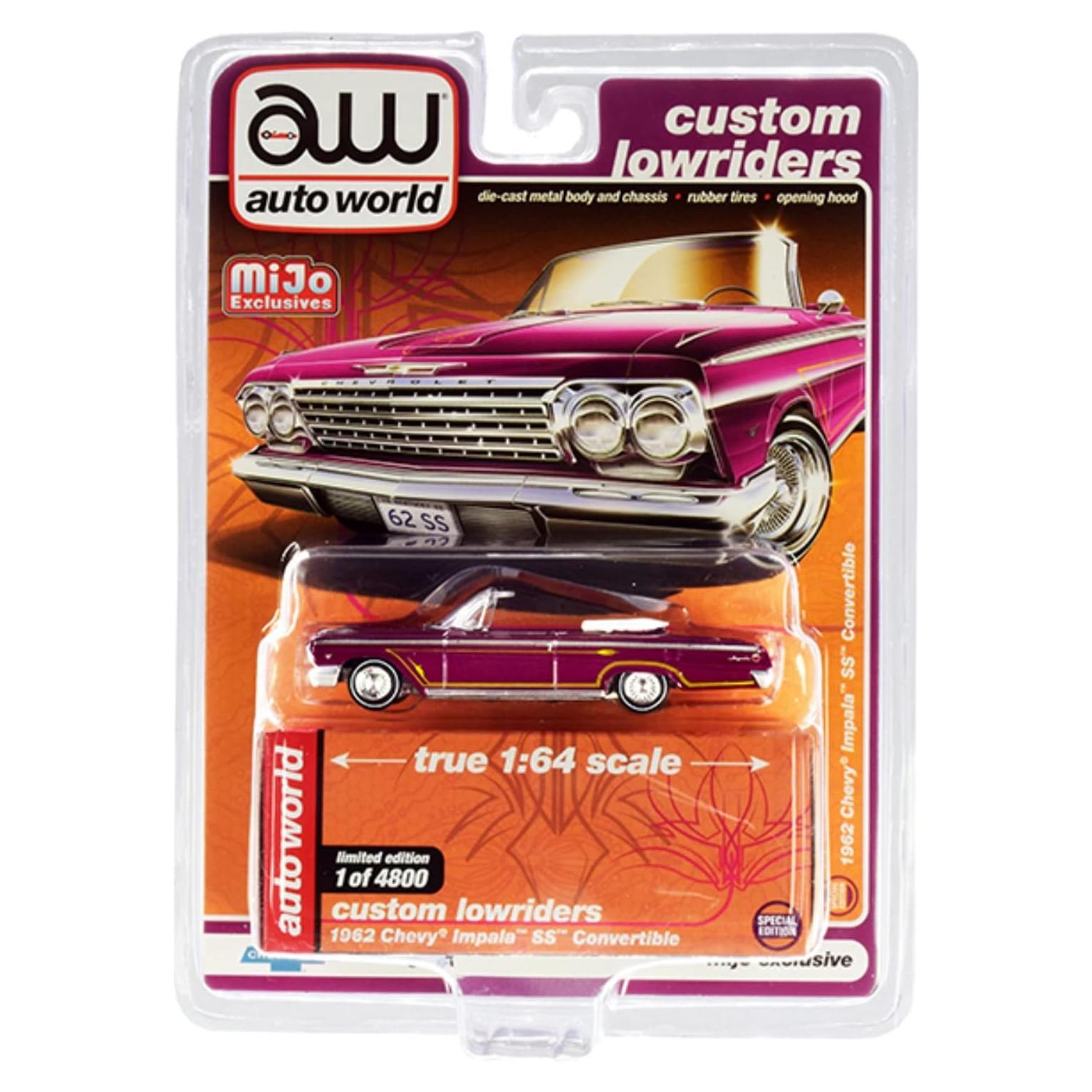 Coche Diecast 1962 Impala SS Convertible Autoworld CP7663