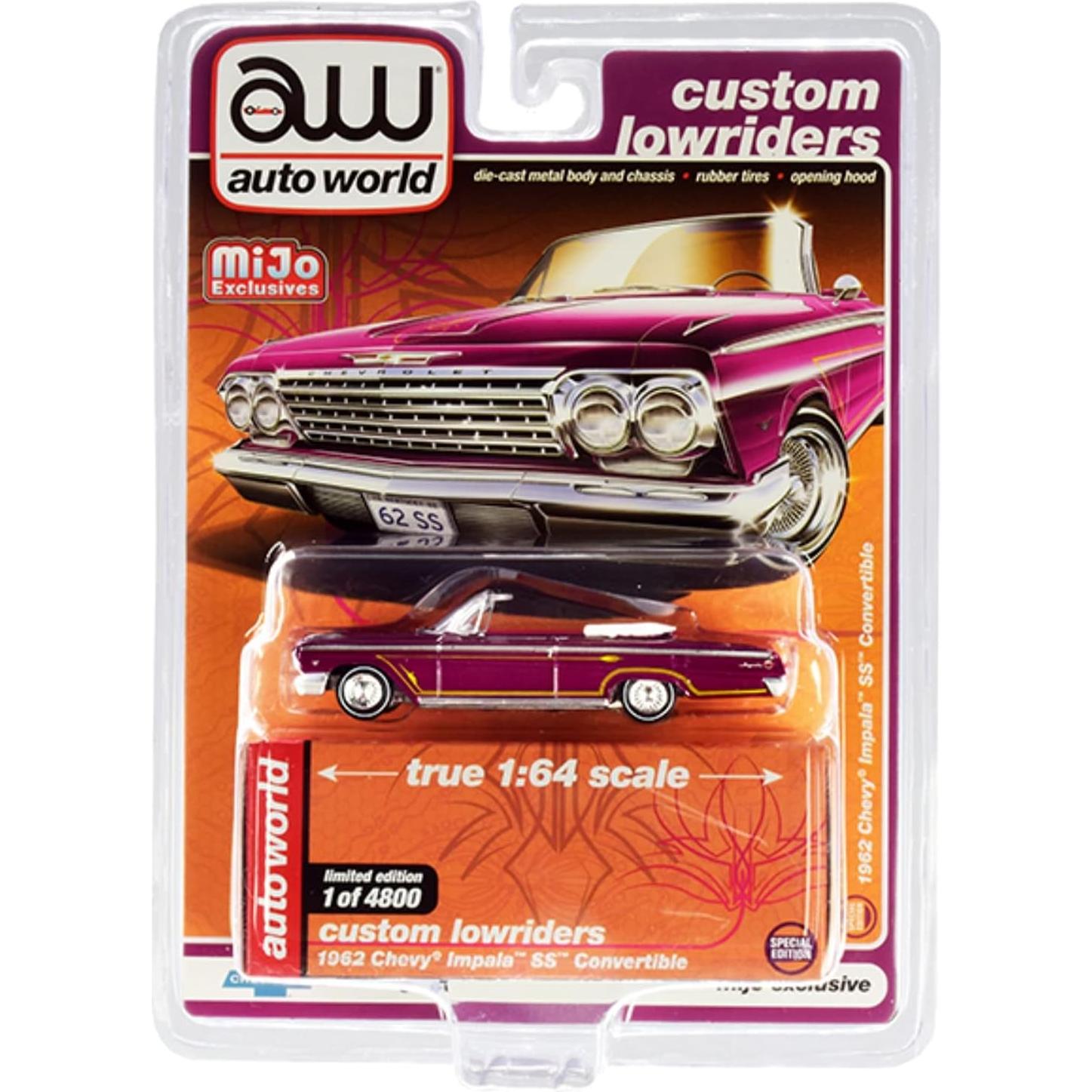 Coche Diecast 1962 Impala SS Convertible Autoworld CP7663