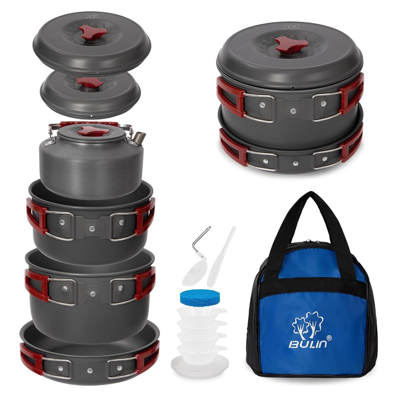 Juego de Utensilios de Cocina para Camping Bulin 13 Piezas