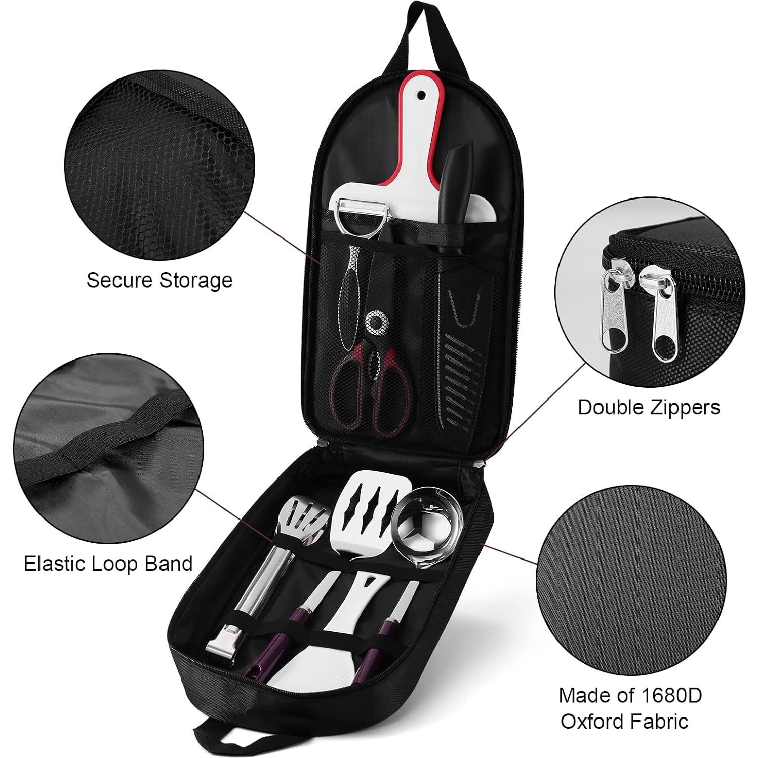 Set de Utensilios de Cocina para Camping Odoland 8 Piezas