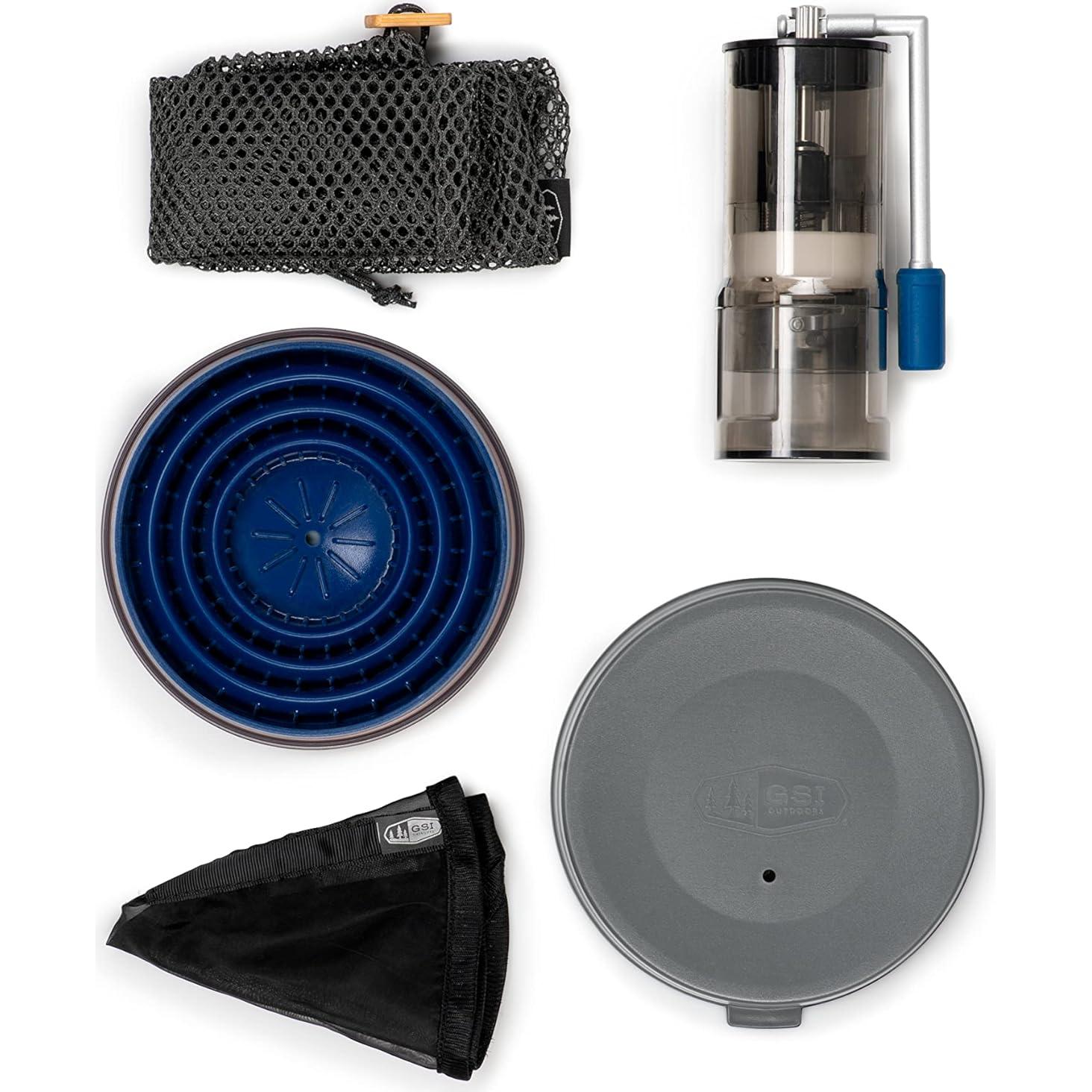 Set de Café GSI Outdoors Gourmet Pour-Over Java - Manual, Compacto