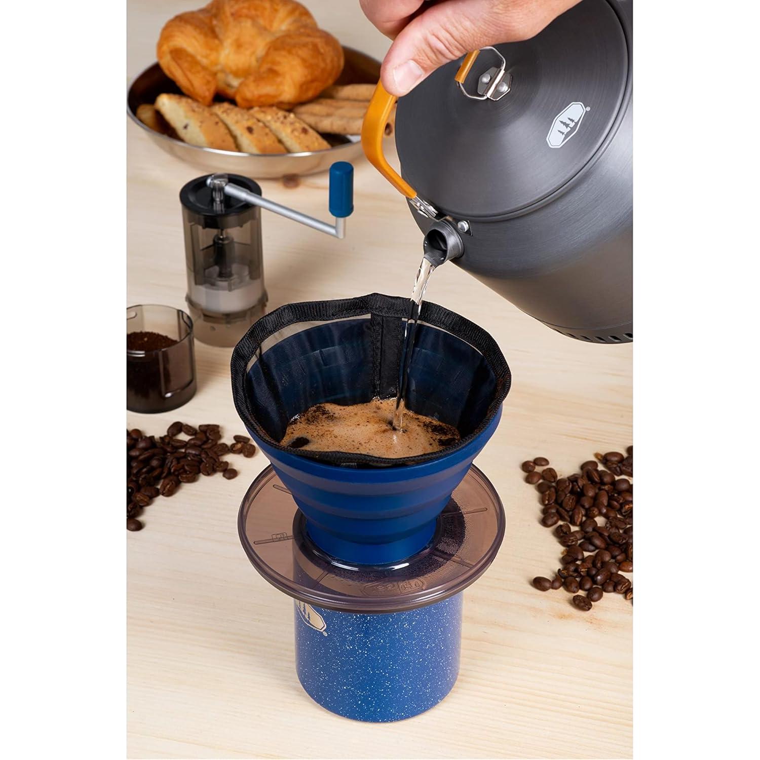 Set de Café GSI Outdoors Gourmet Pour-Over Java - Manual, Compacto