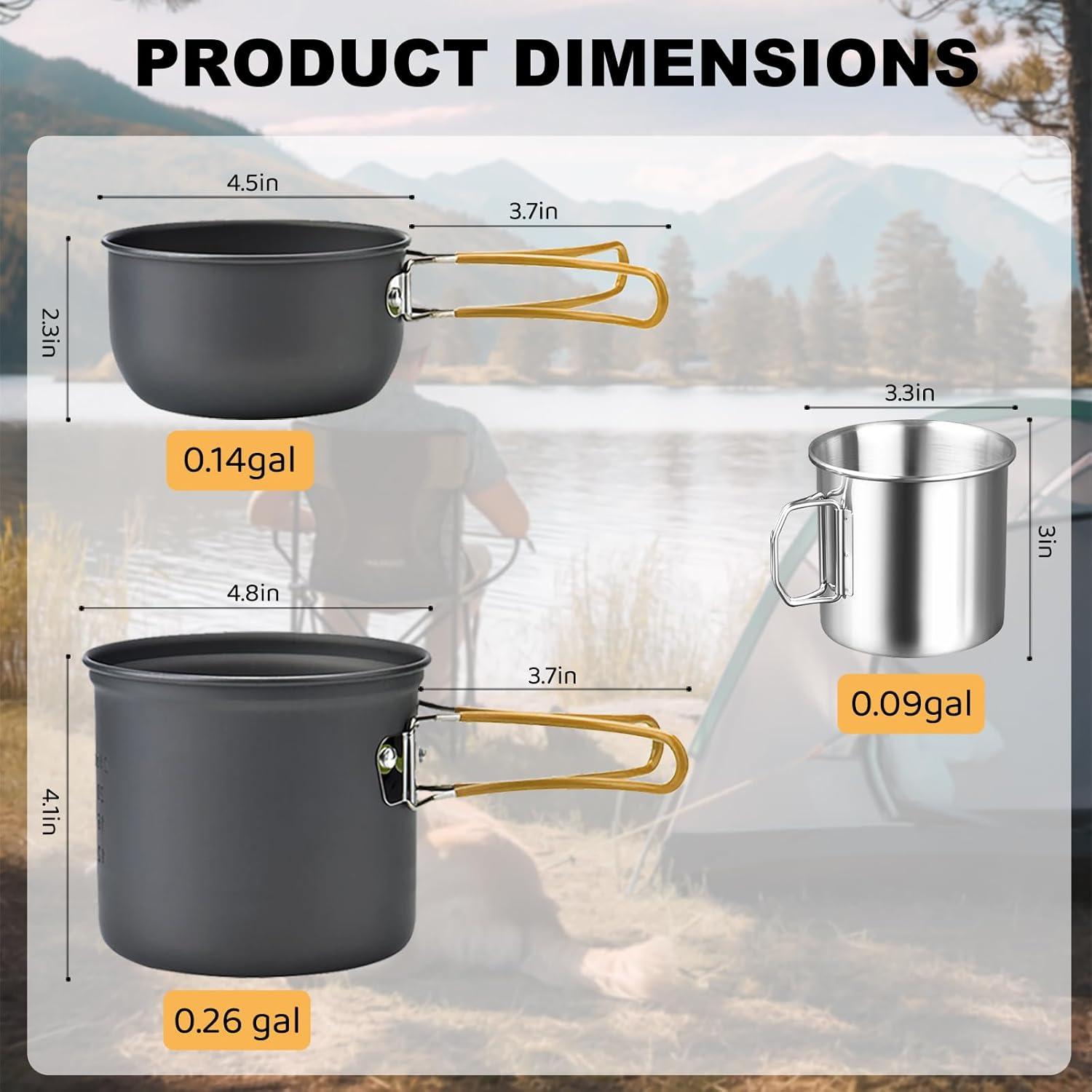 Juego de Utensilios de Cocina para Camping HexaHive 1L