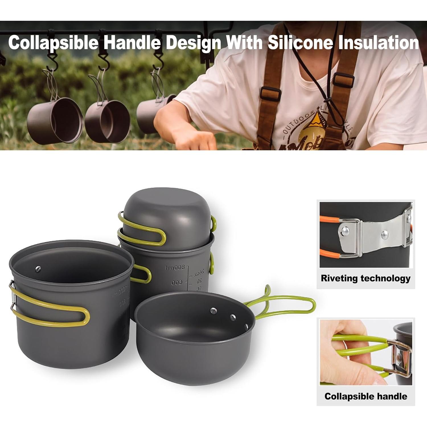 Juego de Utensilios de Cocina para Camping HexaHive 1L