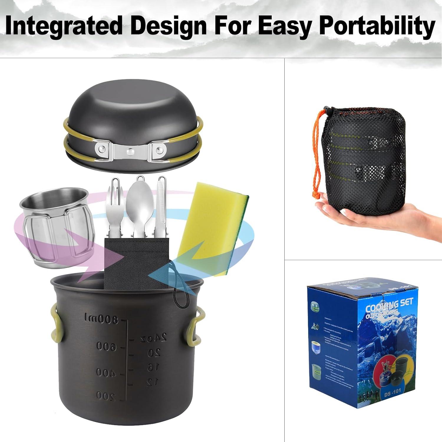 Juego de Utensilios de Cocina para Camping HexaHive 1L