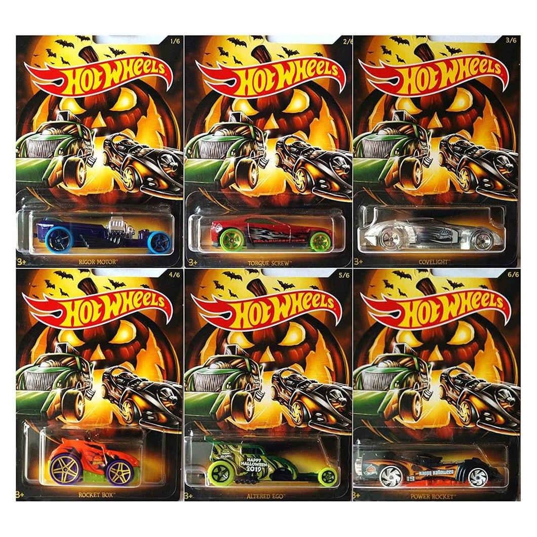 Conjunto de 6 coches Hot Wheels Halloween 2019 1:64
