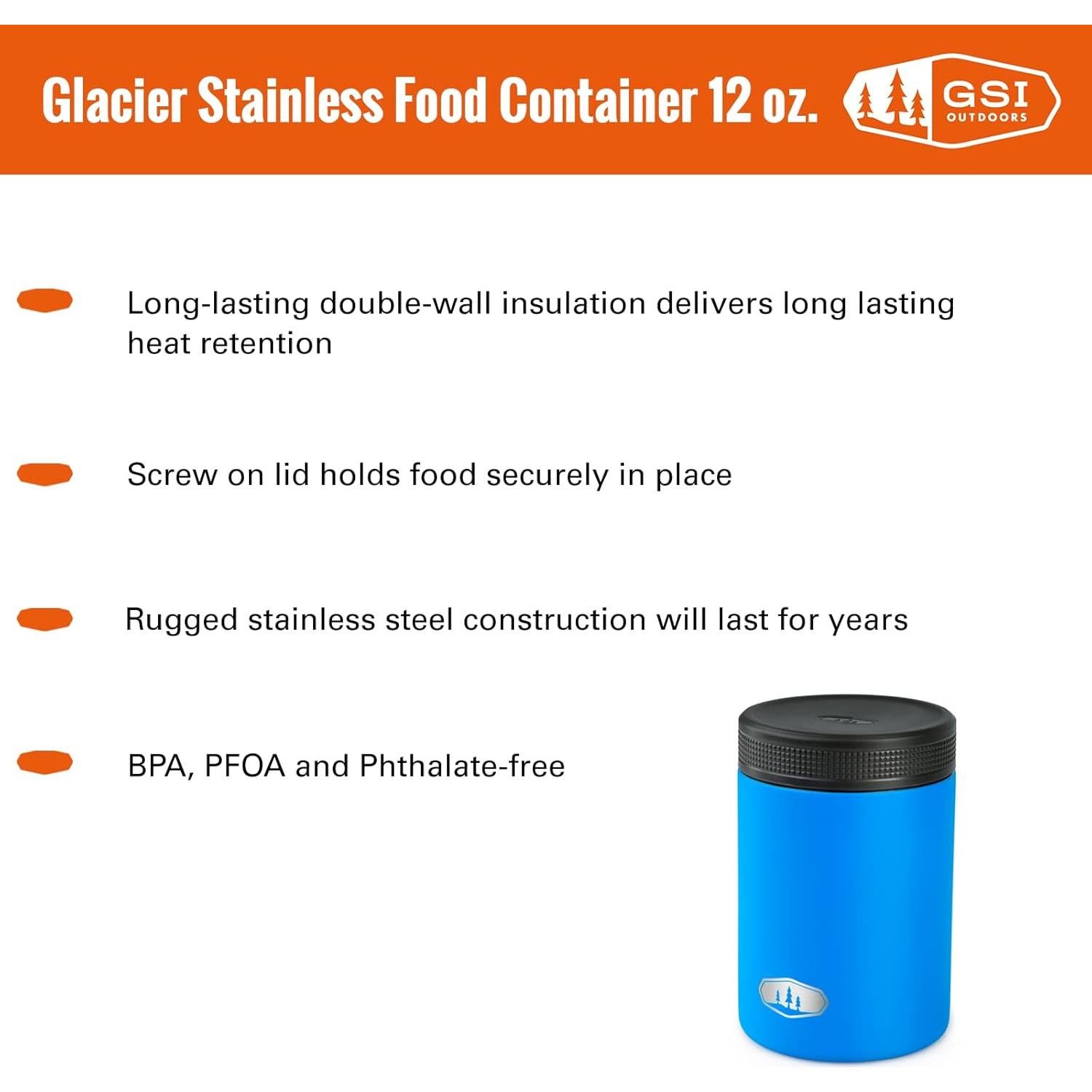 Contenedor de Comida Aislado GSI Outdoors Glacier 354 ml