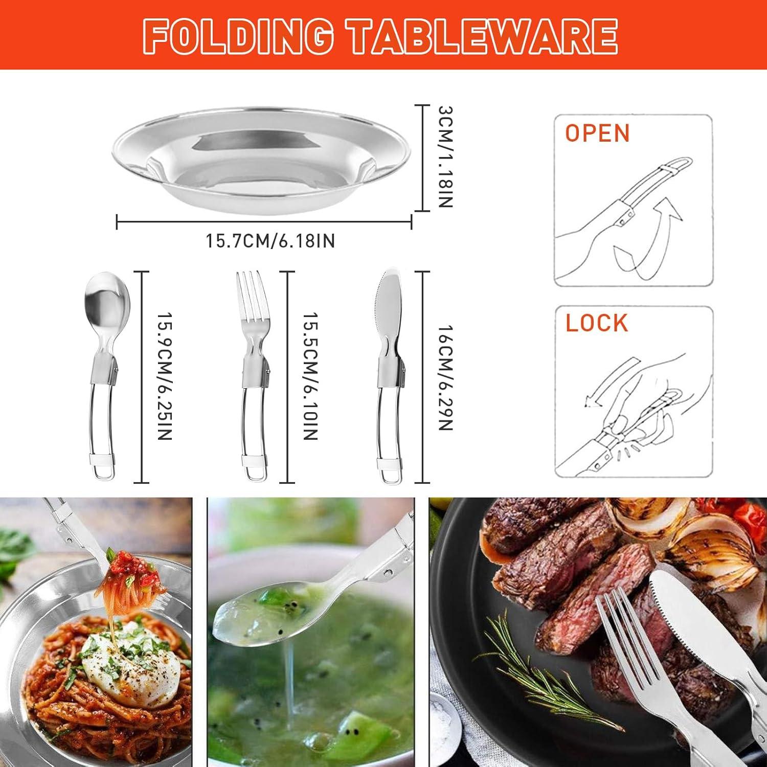 Juego de Utensilios de Cocina para Camping D LIAN DONG - 2-3 Personas