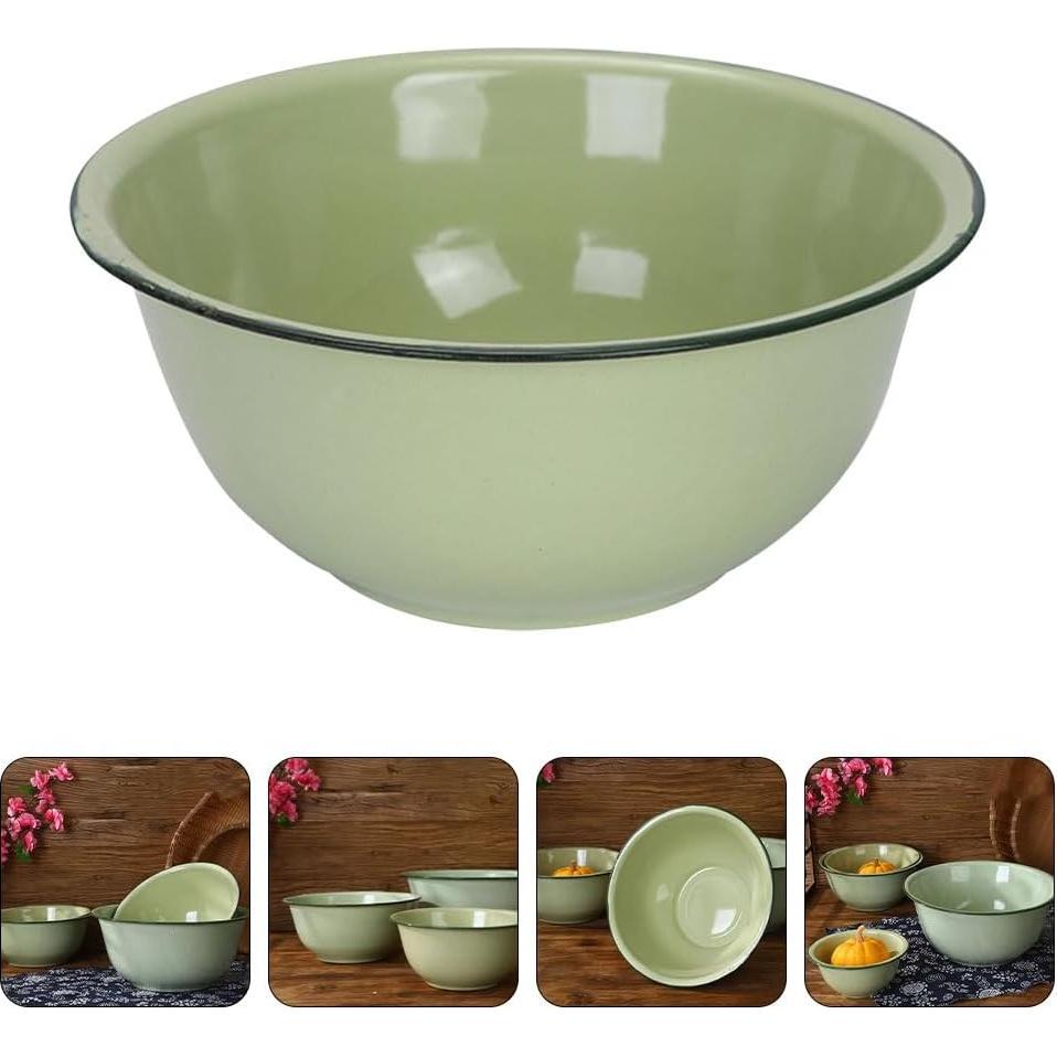 Tazón de Esmalte Vintage BESTOYARD 9cm Camping Retro