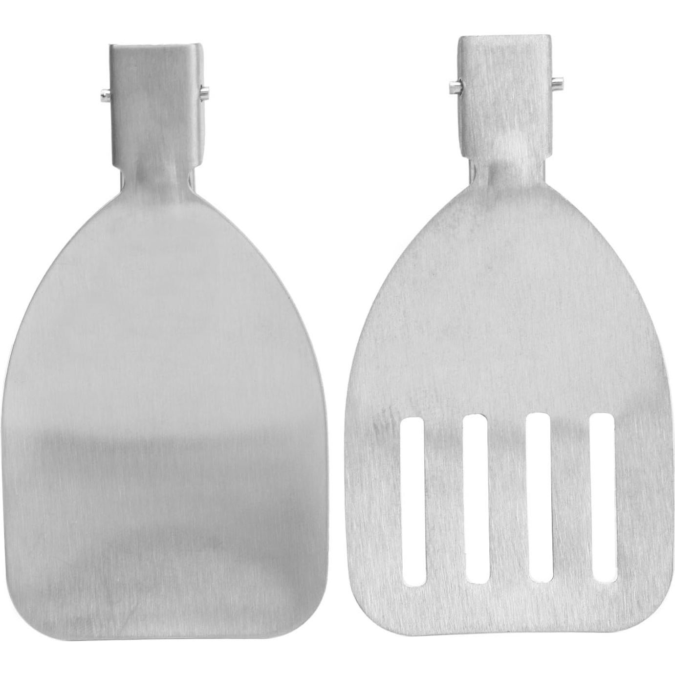 2 Espátulas Plegables de Acero Inoxidable 304 para Camping