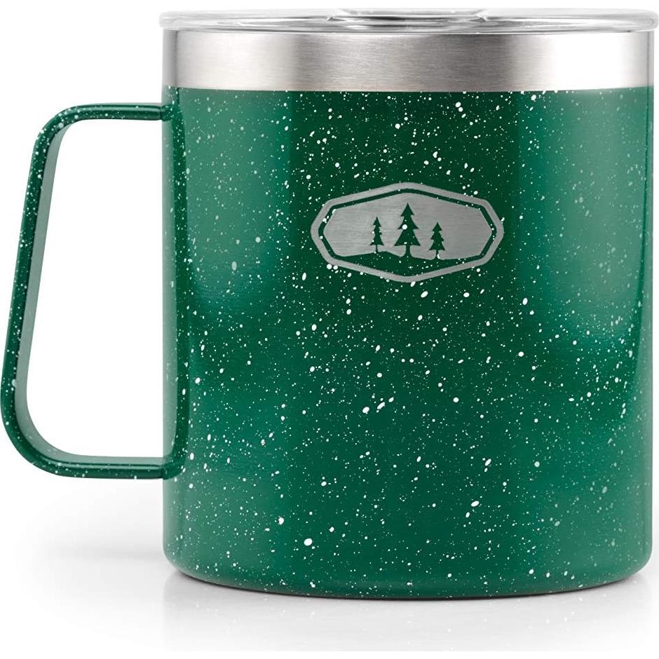 Taza de Campamento GSI Outdoors Glacier 15 oz Verde Manchado