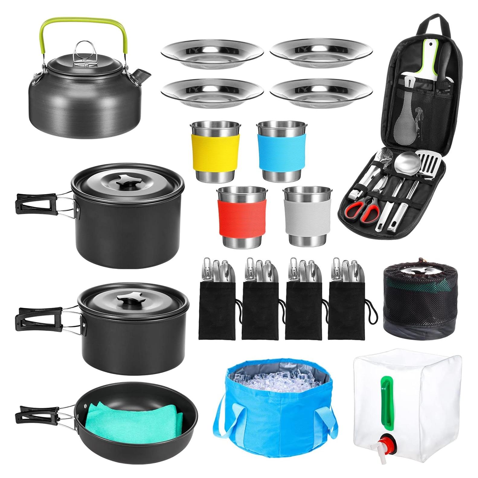 Juego de Utensilios de Cocina para Camping Gejoy 42 Piezas