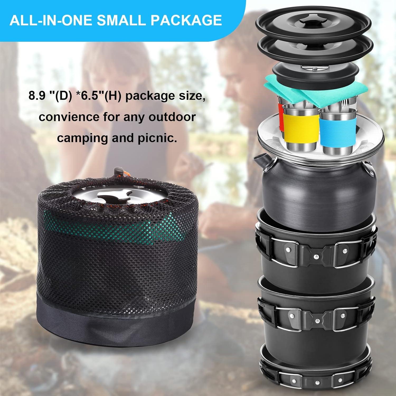 Juego de Utensilios de Cocina para Camping Gejoy 42 Piezas