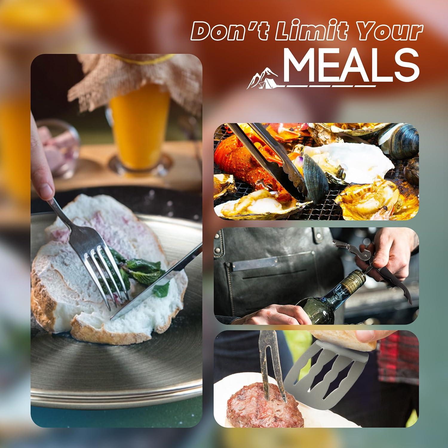 Juego de Utensilios de Camping FORTITUDE21 21 Piezas Resistente