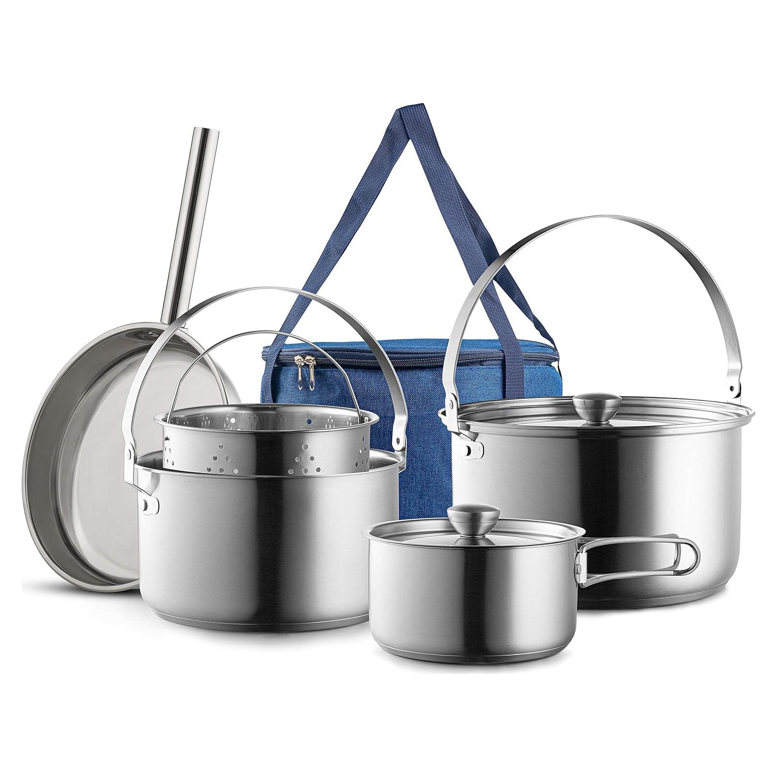 Juego de Utensilios de Cocina Wealers 8 Piezas Acero Inoxidable