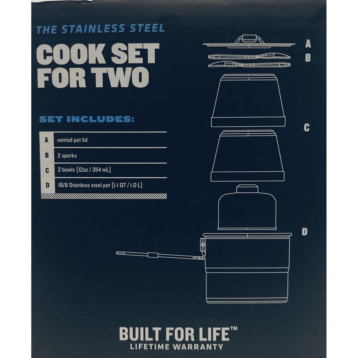 Juego de Cocina para Dos Stanley Acero Inoxidable 1.0L 6 Piezas